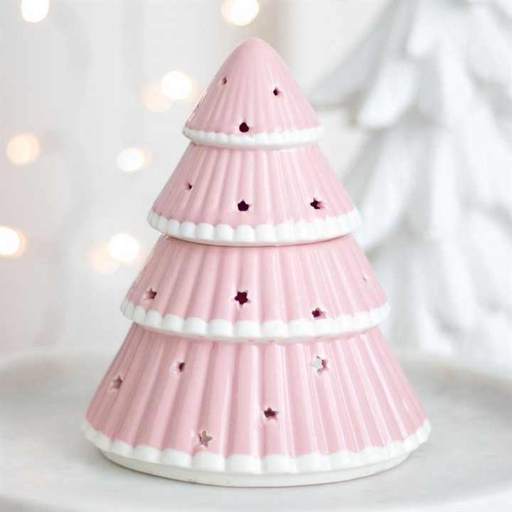 Pink Christmas Tree Burner + 5 Free Wax Melts