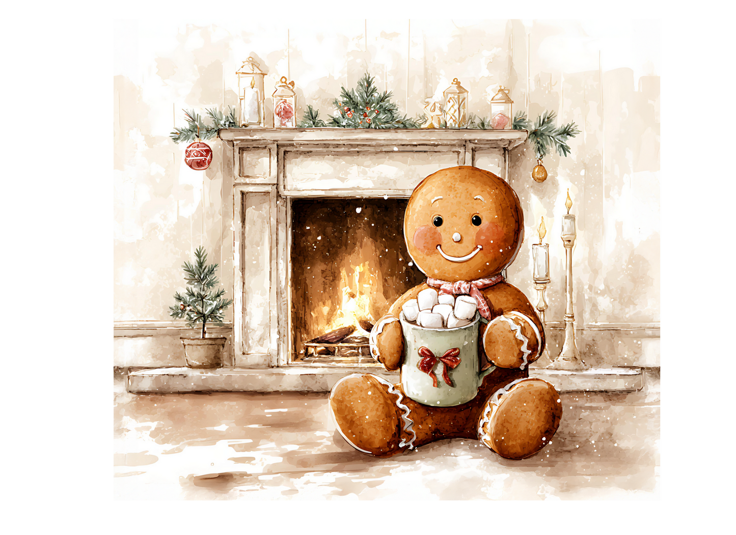 Large Christmas Storage Tin