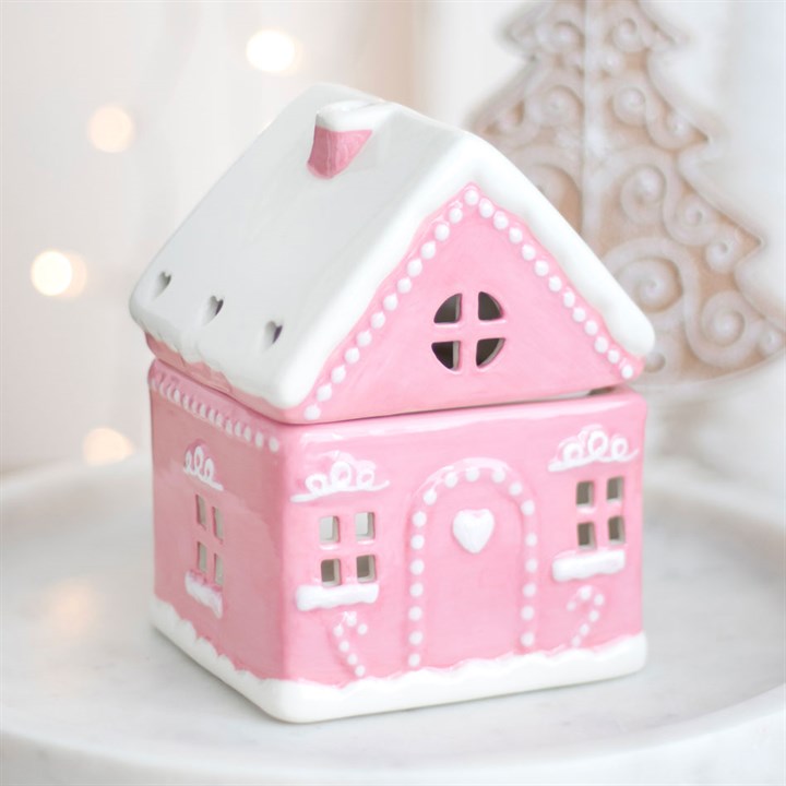 Pink Gingerbread House Burner + 5 Free Wax Melts