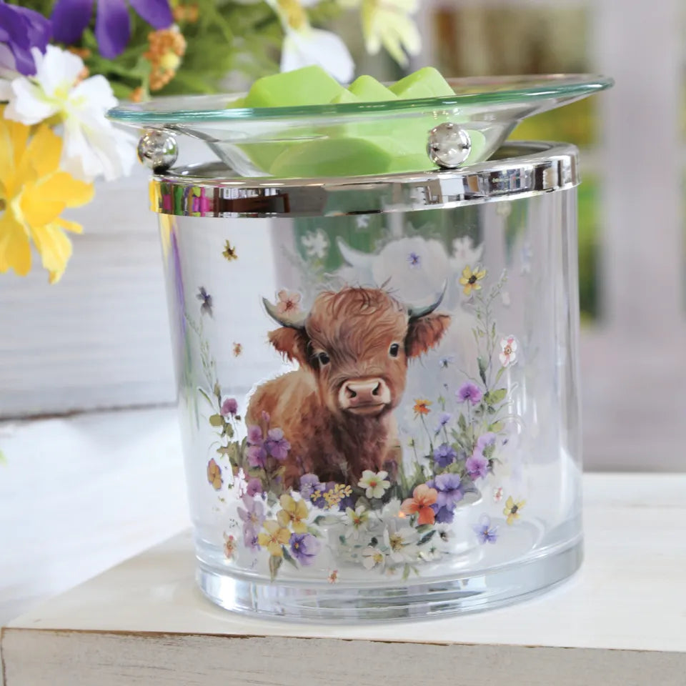 Highland cow tealight wax melt burner