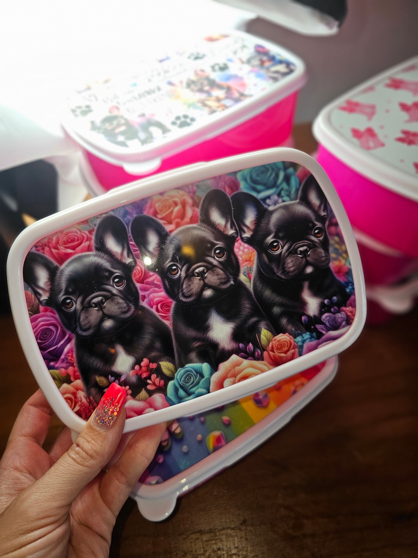 Pink Lunch Boxes
