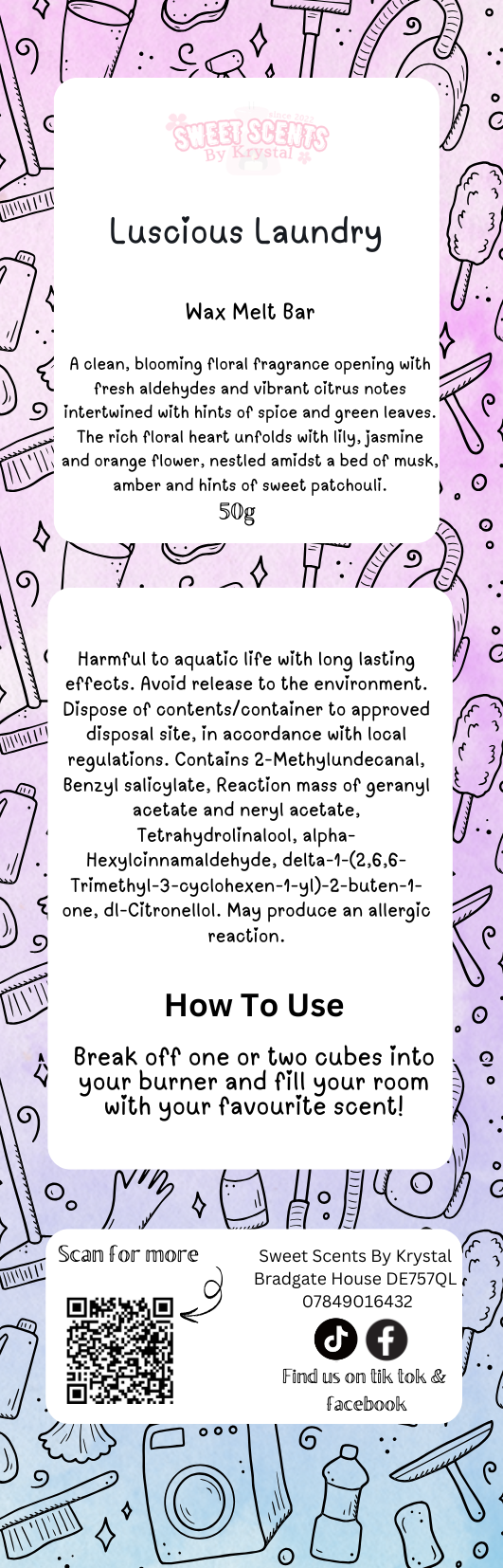 Luscious Laundry Pet Odourizing Snap Bar