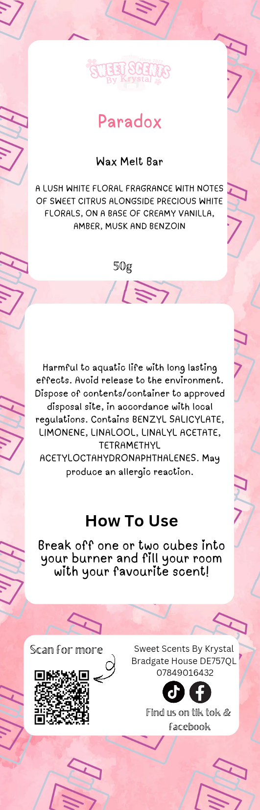 Paradox 50g Snap Bar