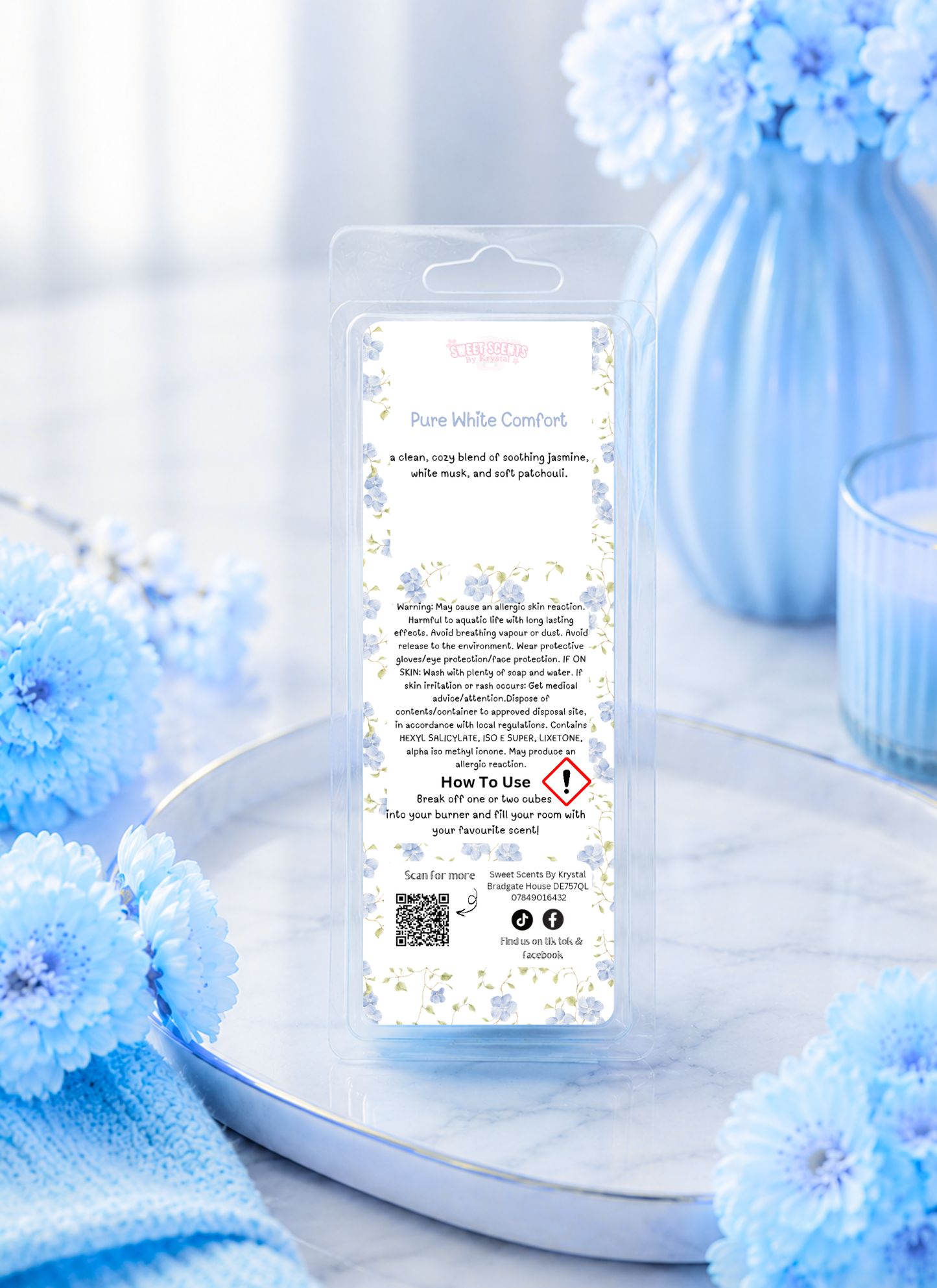 Pure Comfort White 50g Snap Bar