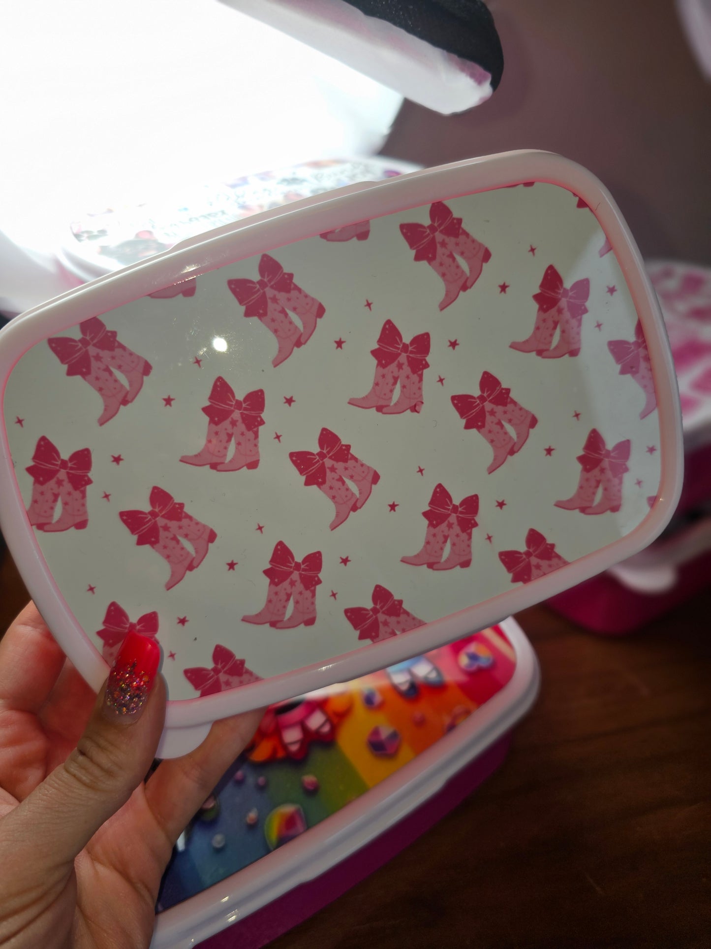 Pink Lunch Boxes