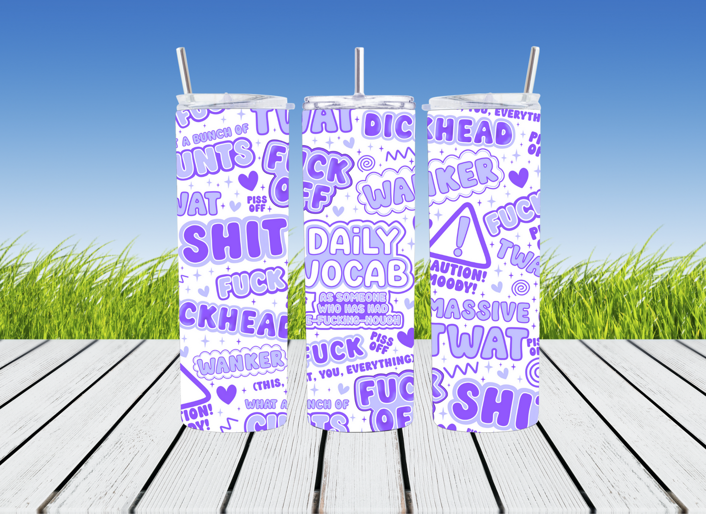 20oz Sweary Stainless Steel Tumblers