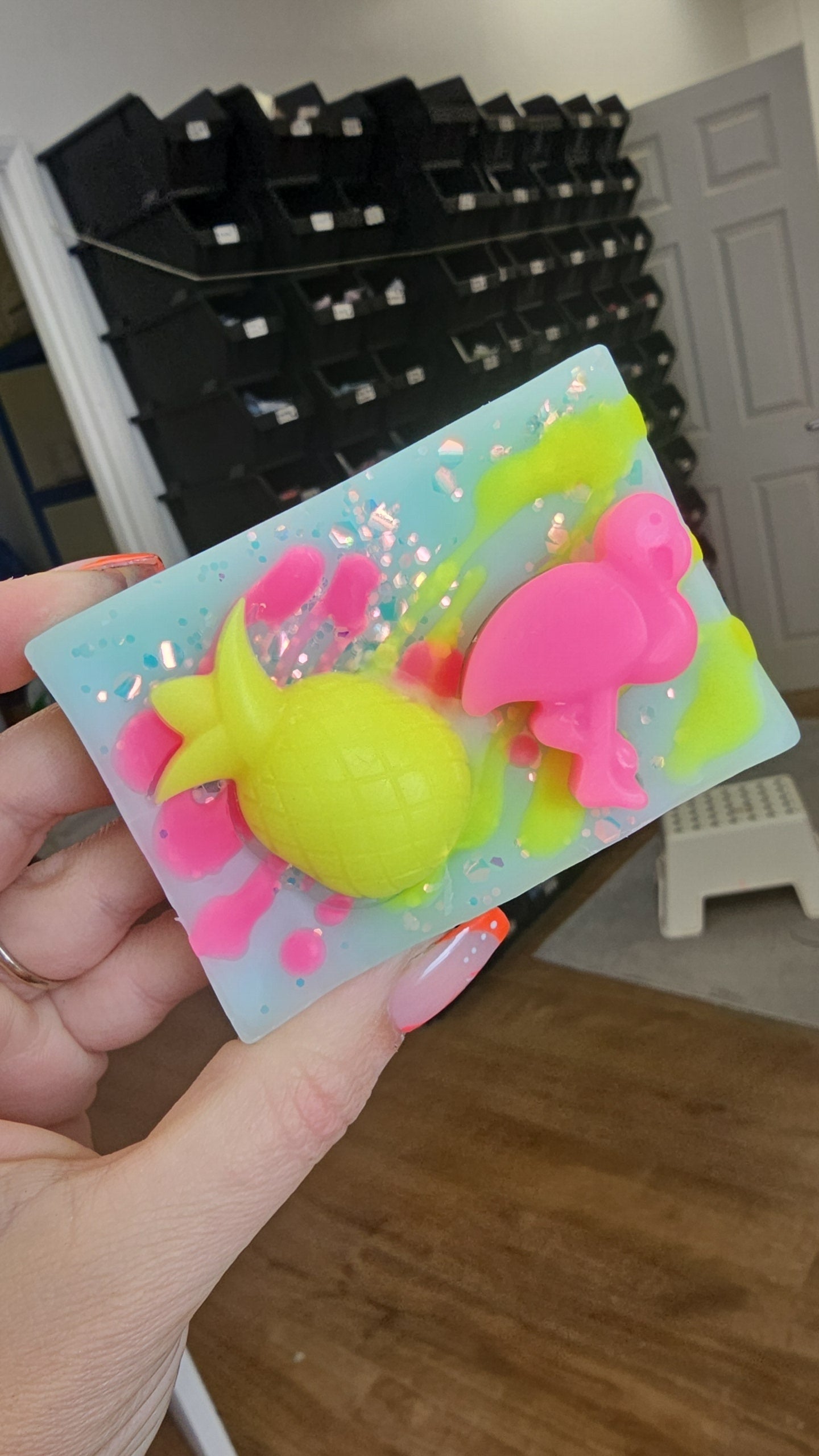 Flamingo Wax Melt Slab