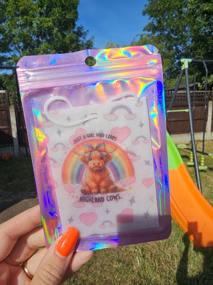 Rainbow Drops Car Air Freshener Pad Choose Your Design