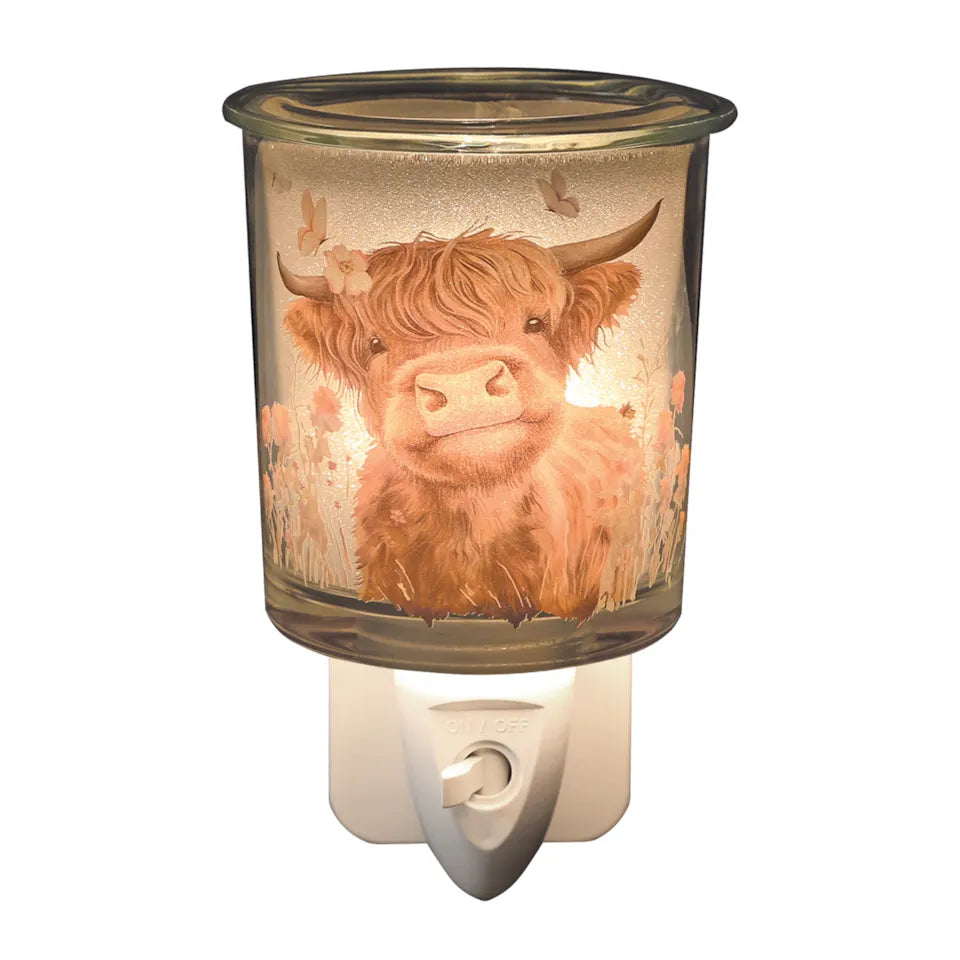 Highland cow plug in wax melt burner