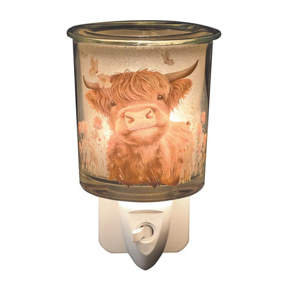 Highland cow plug in wax melt burner