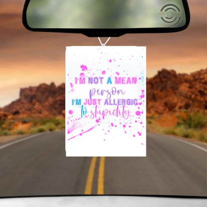 Rainbow Drops Car Air Freshener Pad Choose Your Design