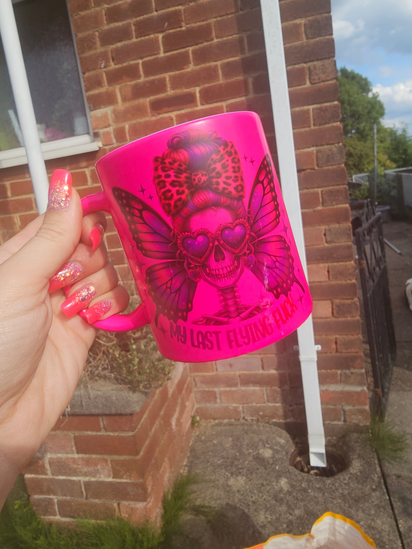 Neon Pink Sweary/Rude Mugs