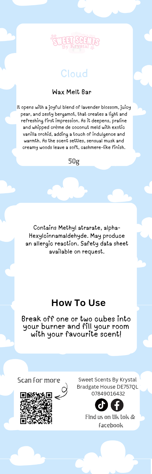 Cloud 50g Snap Bar