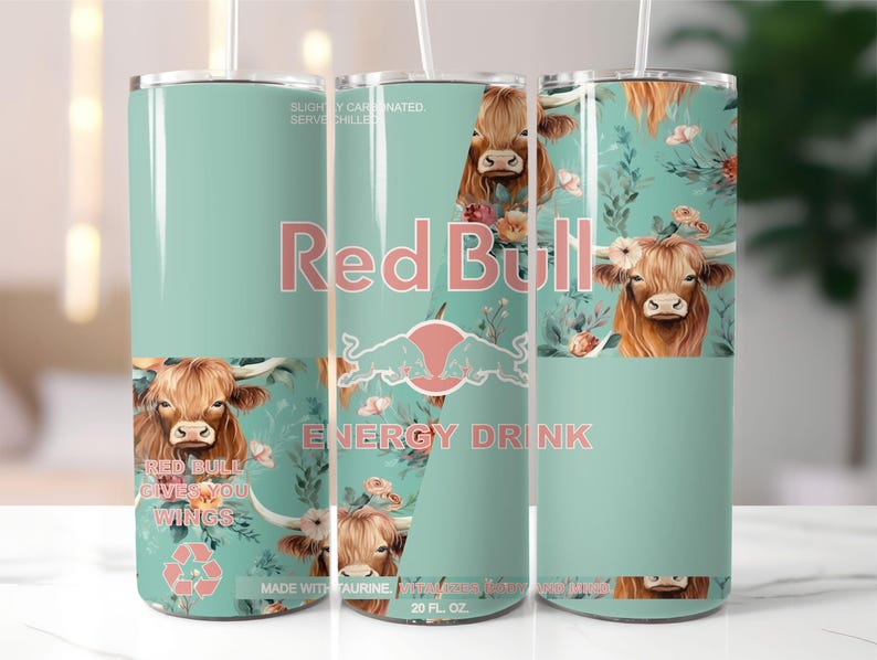 Red Bull Various Designs Stainless Steel 20oz Tumbler