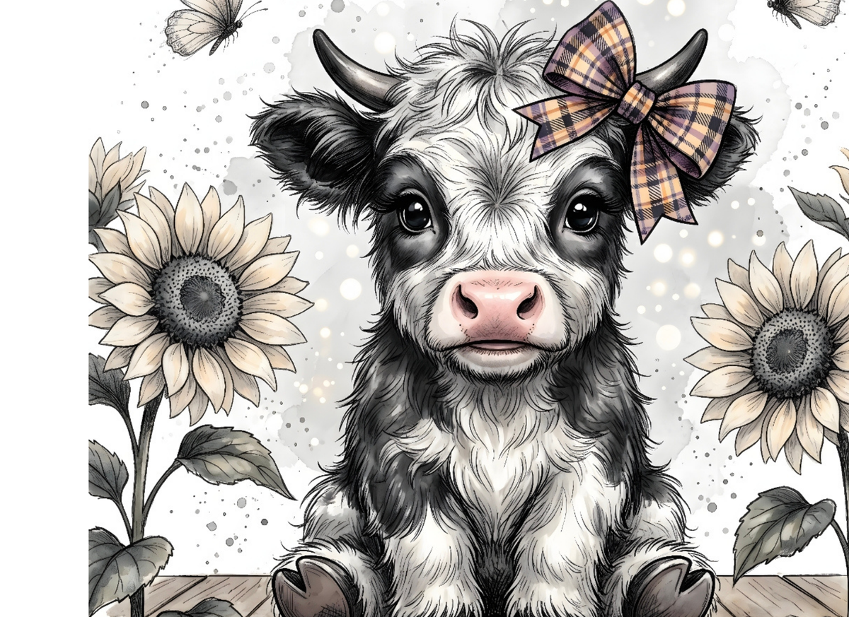 Highland cow tin & 10 Highland cow wax melts