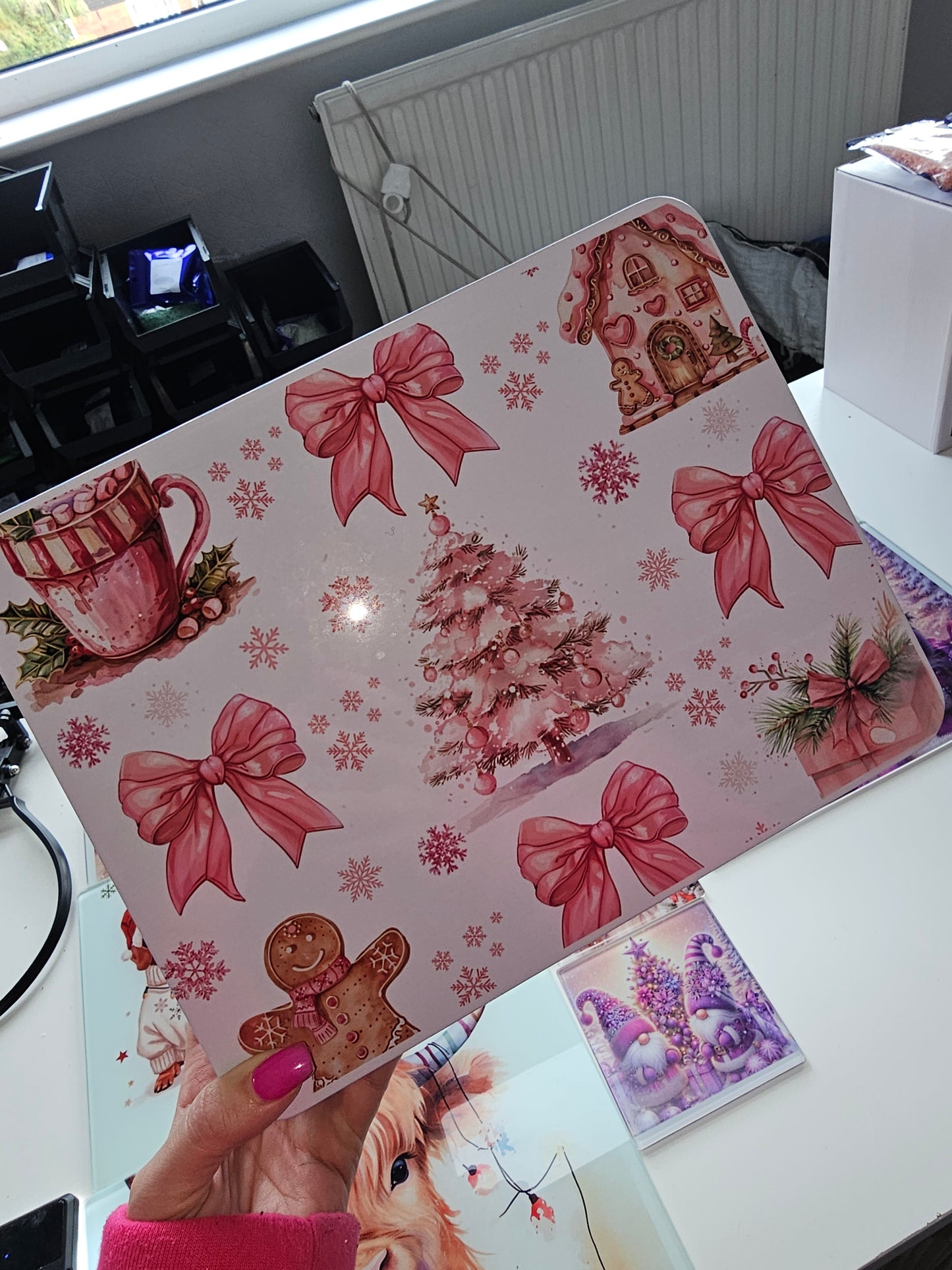 Large Christmas Storage Tin