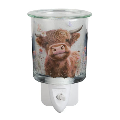 Highland cow plug in wax melt burner