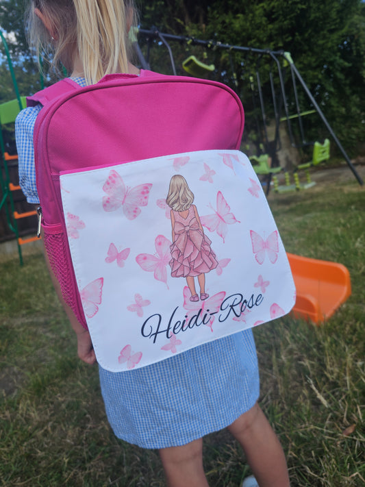 Girls Personalised Bag/Backpack