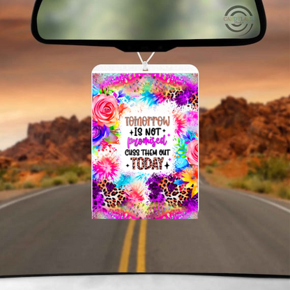 Rainbow Drops Car Air Freshener Pad Choose Your Design