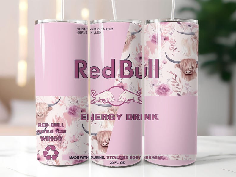 Red Bull Various Designs Stainless Steel 20oz Tumbler