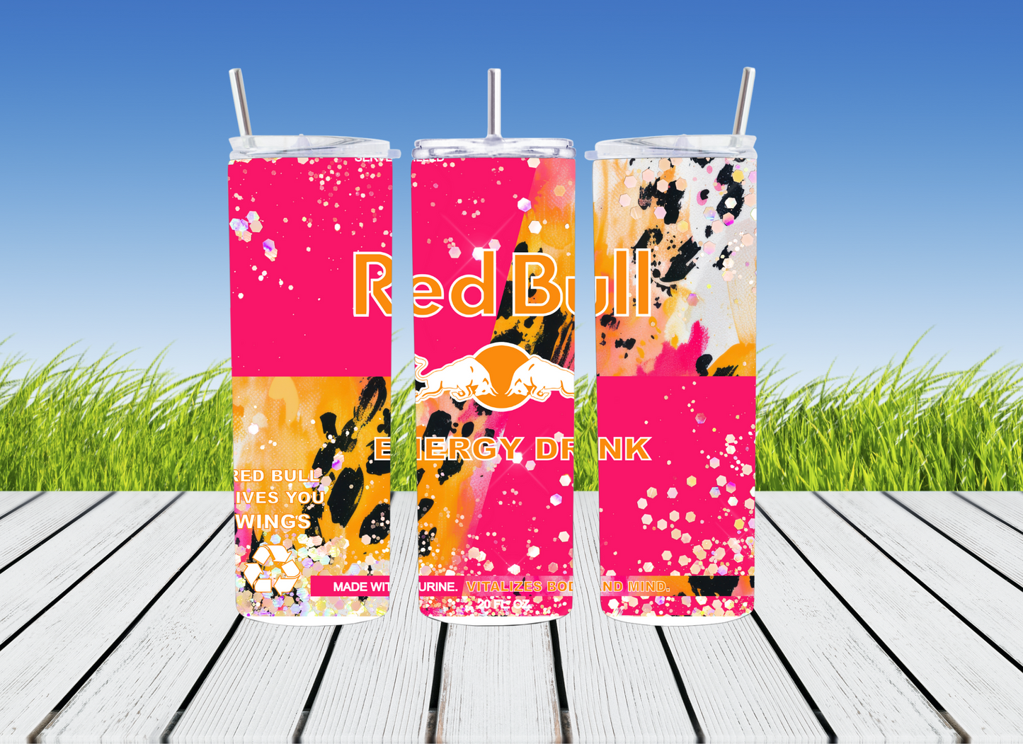 Red Bull Various Designs Stainless Steel 20oz Tumbler
