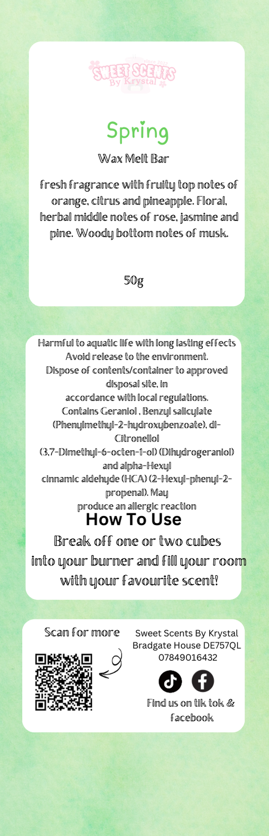 Spring 50g Snap Bar