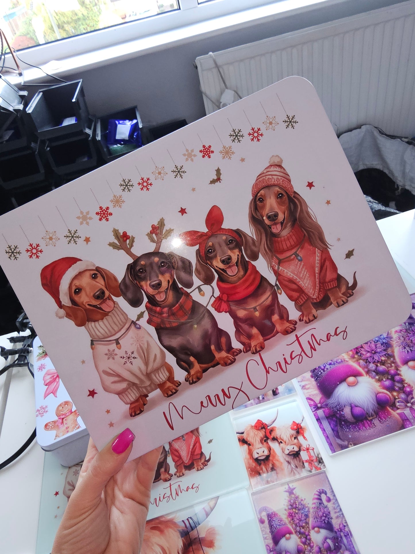 Large Christmas Storage Tin