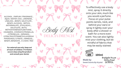 100ml Body Mists