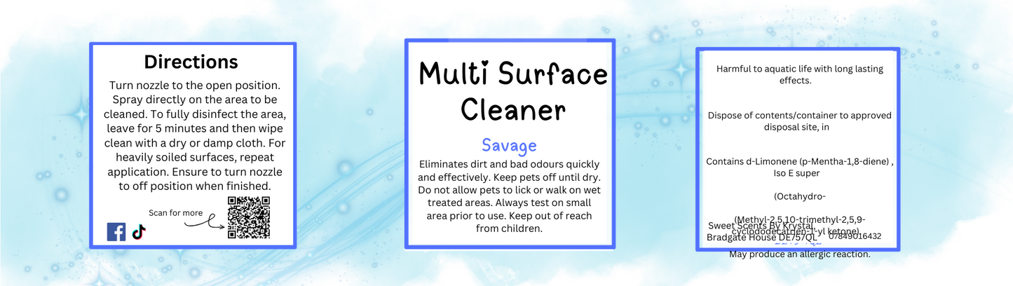 500ml Multi Surface Cleaner