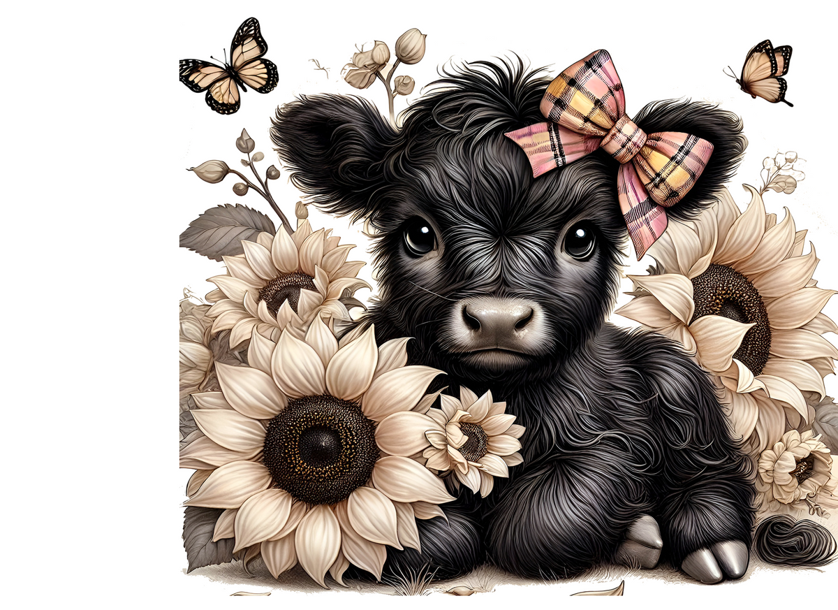 Highland cow tin & 10 Highland cow wax melts