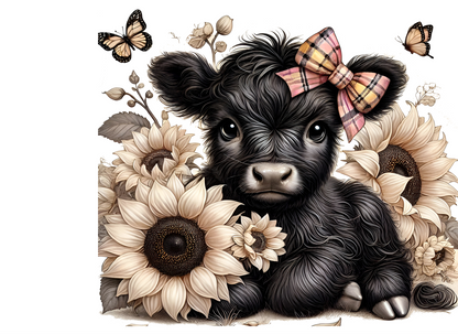 Highland cow tin & 10 Highland cow wax melts