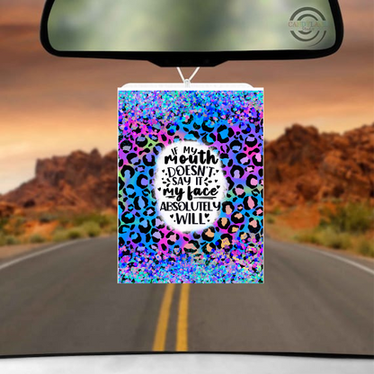 Rainbow Drops Car Air Freshener Pad Choose Your Design