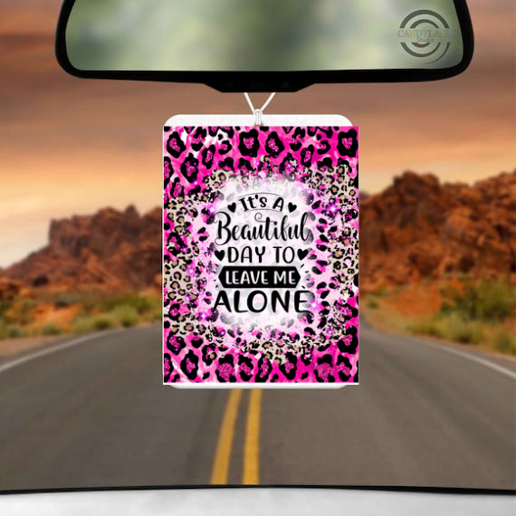 Rainbow Drops Car Air Freshener Pad Choose Your Design