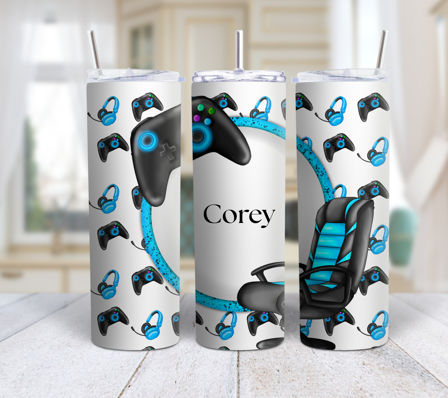 Gamer Personalised 20oz Stainless Steel Tumbler