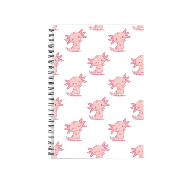 A5 Notebook Pink Axolotl