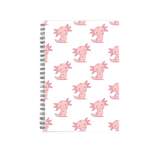A5 Notebook Pink Axolotl