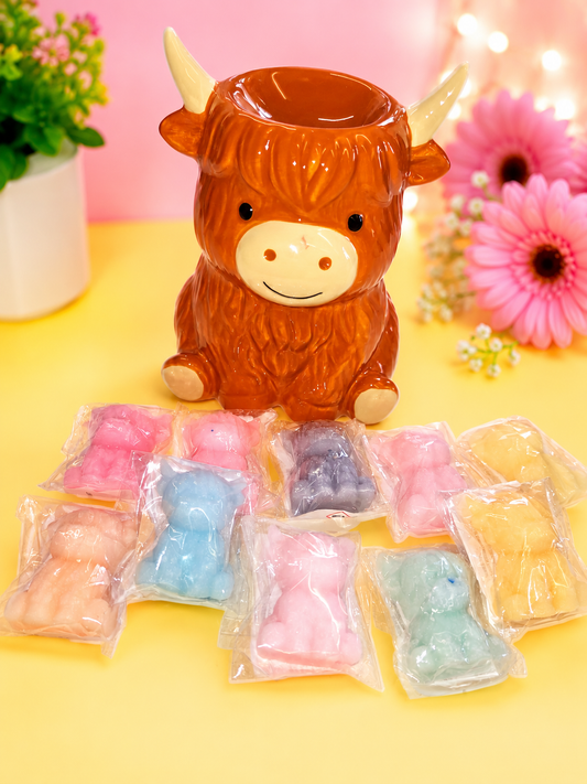 Highland Cow Burner Bundle 10 Highland cow wax melts