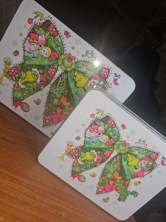 Grinch Christmas Tins
