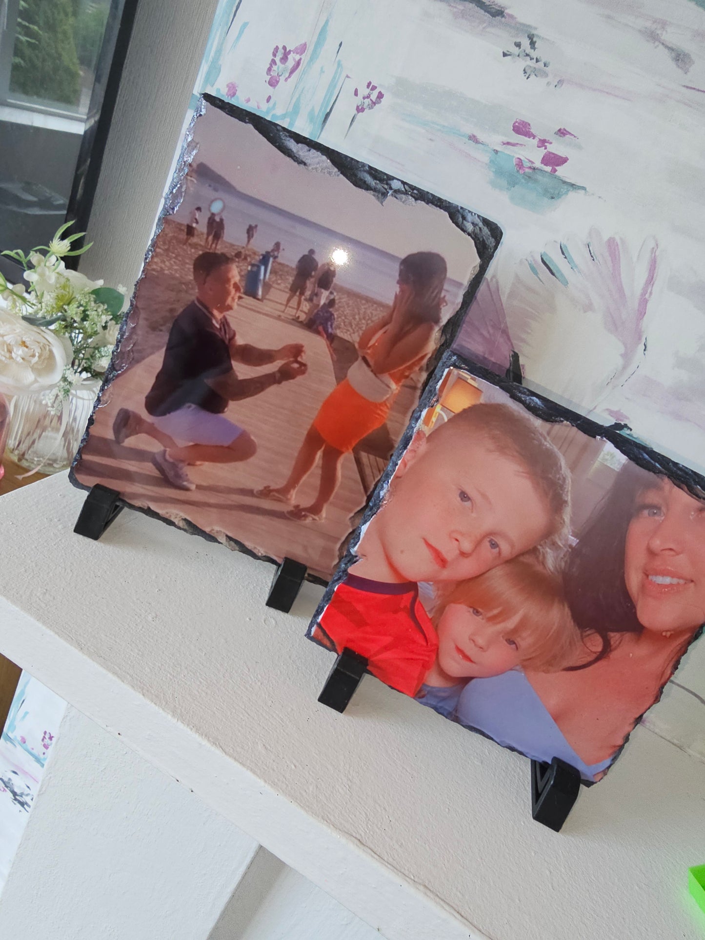 15 x 15 cm Personalised Photo Slate