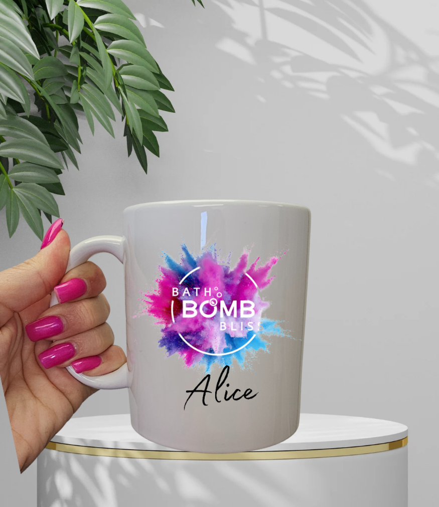 Bath Bomb Bliss Personalised Mugs