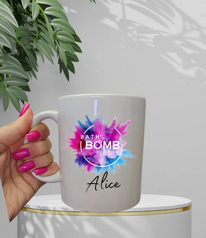 Bath Bomb Bliss Personalised Mugs