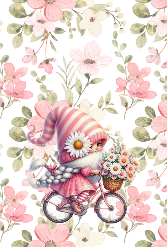 A5 Notebook Gonk Pink Flower