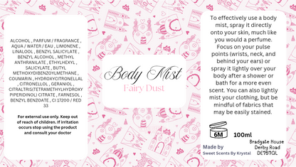 100ml Body Mists