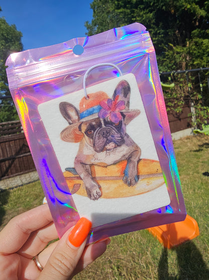 Rainbow Drops Car Air Freshener Pad Choose Your Design