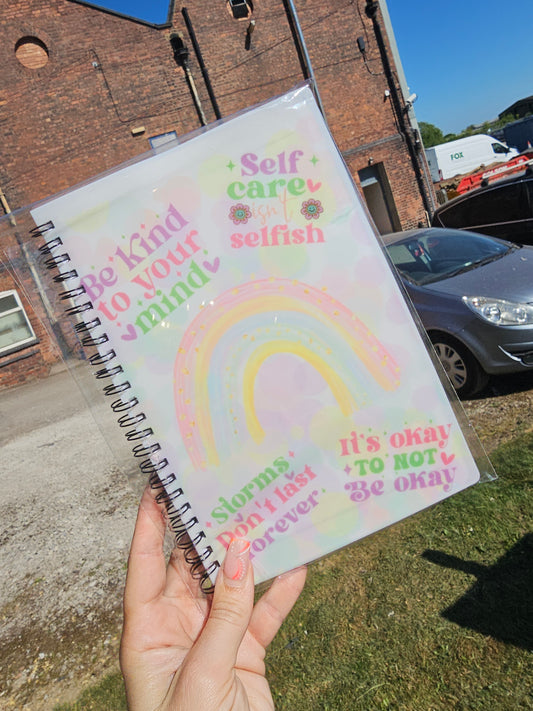 A5 Notebook Lined Paper Bubbles Be Kind To Yourself